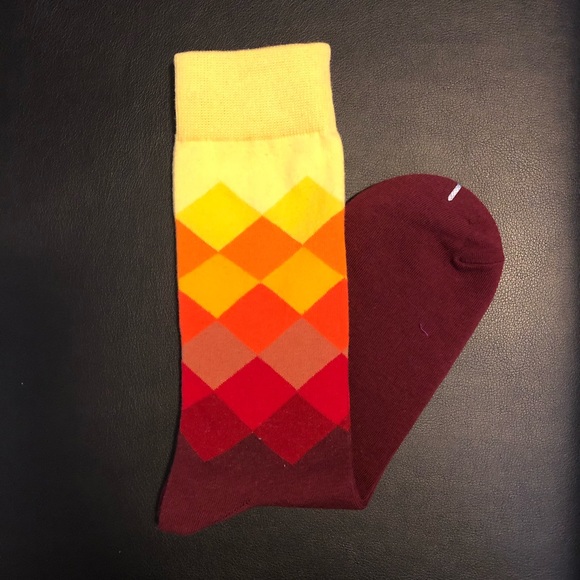 Multicolored Argyle Crew Socks (3 pairs) NWOT - Picture 2 of 4